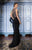 Tarik Ediz - Embellished Bateau Neck Gown 92631 in Black