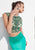 Tarik Ediz - Two-Piece Bateau Neck Gown 92643 in Green