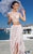 Tarik Ediz - Two-Piece Fringe Gown 92651 in Pink