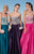 Tarik Ediz - Strapless Lace Gown 92657 in Pink and Purple