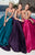Tarik Ediz - Strapless Lace Gown 92657 in Pink and Purple