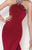 Tarik Ediz - Beaded Panel Gown 92669 in Red