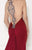 Tarik Ediz - Beaded Panel Gown 92669 in Red