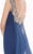 Tarik Ediz - Chiffon Panel Gown 92670 in Blue