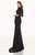Tarik Ediz - Embellished Cuff Gown 92676 in Black