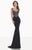 Tarik Ediz - Beaded Sheath Gown 92688 in Black