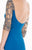 Tarik Ediz - Embellished Sleeves Long Dress 92697 in Blue