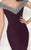 Tarik Ediz - Embellished Off-Shoulder Gown 92704 in Purple