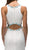 Dancing Queen - 9271 Sleeveless Jewel Neck Lace Cutout Prom Dress In White