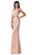 Dancing Queen - 9271 Sleeveless Jewel Neck Lace Cutout Prom Dress In Orange