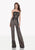 Tarik Ediz - Embellished Lace Jumpsuit 92710 in Black