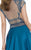 Tarik Ediz - Embellished Long Gown 92719 in Blue