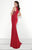Tarik Ediz - Sleeveless Long Dress 92728 in Red