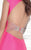 Tarik Ediz Cap Sleeved Deep V-Neck Mermaid Gown 92729 In Pink