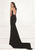 Tarik Ediz - Halter Long Gown 92742 in Black