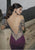 Tarik Ediz - Off Shoulder Long Dress 92745 in Neutral and Purple