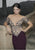 Tarik Ediz - Off Shoulder Long Dress 92745 in Neutral and Purple