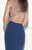 Tarik Ediz - Bateau Neck Sheath Dress 92750 in Blue