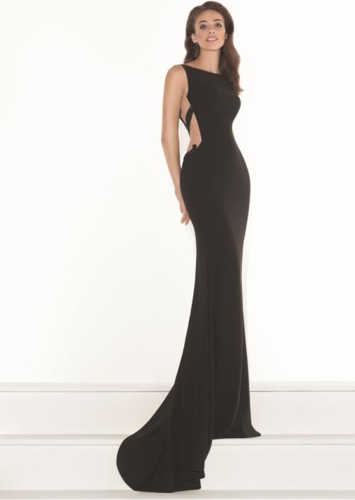Tarik Ediz - Sleeveless Long Dress 92751 in Black