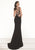 Tarik Ediz - Sleeveless Long Dress 92751 in Black