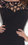 Tarik Ediz - Lattice Long Dress 92759 in Black