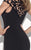 Tarik Ediz - Lattice Long Dress 92759 in Black