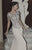 Tarik Ediz - Scoop Neck Sheath Gown 92760 in Gray