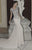 Tarik Ediz - Scoop Neck Sheath Gown 92760 in Gray