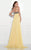 Tarik Ediz - Modified Sweetheart A-Line Dress 92780 in Yellow