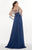 Tarik Ediz - Embellished Long Dress 92788 in Blue