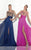 Tarik Ediz - Embellished Long Dress 92788 in  Blue and Pink