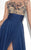 Tarik Ediz - Embellished Long Dress 92788 in Blue