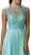 Dancing Queen - 9279 Embellished Sheer Bodice Cap-Sleeve Prom Dress in Blue