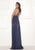 Tarik Ediz - Halter Long Dress 92791 in Blue