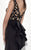 Tarik Ediz - V Neck Long Dress 92798 in Black