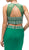 Dancing Queen - 9280 Bead Embellished Midriff Cutout Prom Dress In Green