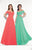 Tarik Ediz - Sweetheart A-Line Gown 92800 in Red and Green