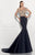 Tarik Ediz - Off Shoulder Long Dress 92804 in Neutral and Black