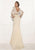 Tarik Ediz - Two Piece Mermaid Gown 92813 in Cream