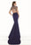 Tarik Ediz - Two Piece Trumpet Gown 92816 in Blue