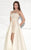 Tarik Ediz - Strapless High Low Gown 92822 in Neutral