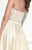 Tarik Ediz - Strapless High Low Gown 92822 in Neutral