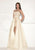 Tarik Ediz - Strapless High Low Gown 92822 in Neutral