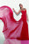 Tarik Ediz - Illusion Bateau Neck Sheath Gown 92832 in Red