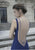 Tarik Ediz - Sleeveless Long Gown 92837 in Blue