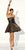 Blush - Strapless Printed Cocktail Dress with Bow Accent 9286 in Print