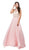 Dancing Queen - 9293 Exquisite Illusion High Halter Chiffon A-Line Prom