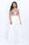 Floral Embroidery V-neck A-line Chiffon  Gown 9303W