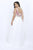 Floral Embroidery V-neck A-line Chiffon  Gown 9303W