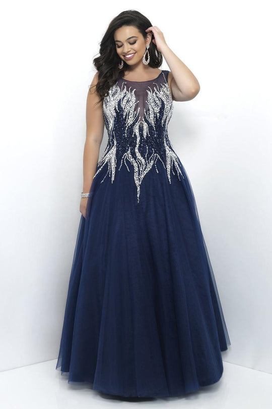 Sleeveless Embellished A-line Evening Gown 9306W